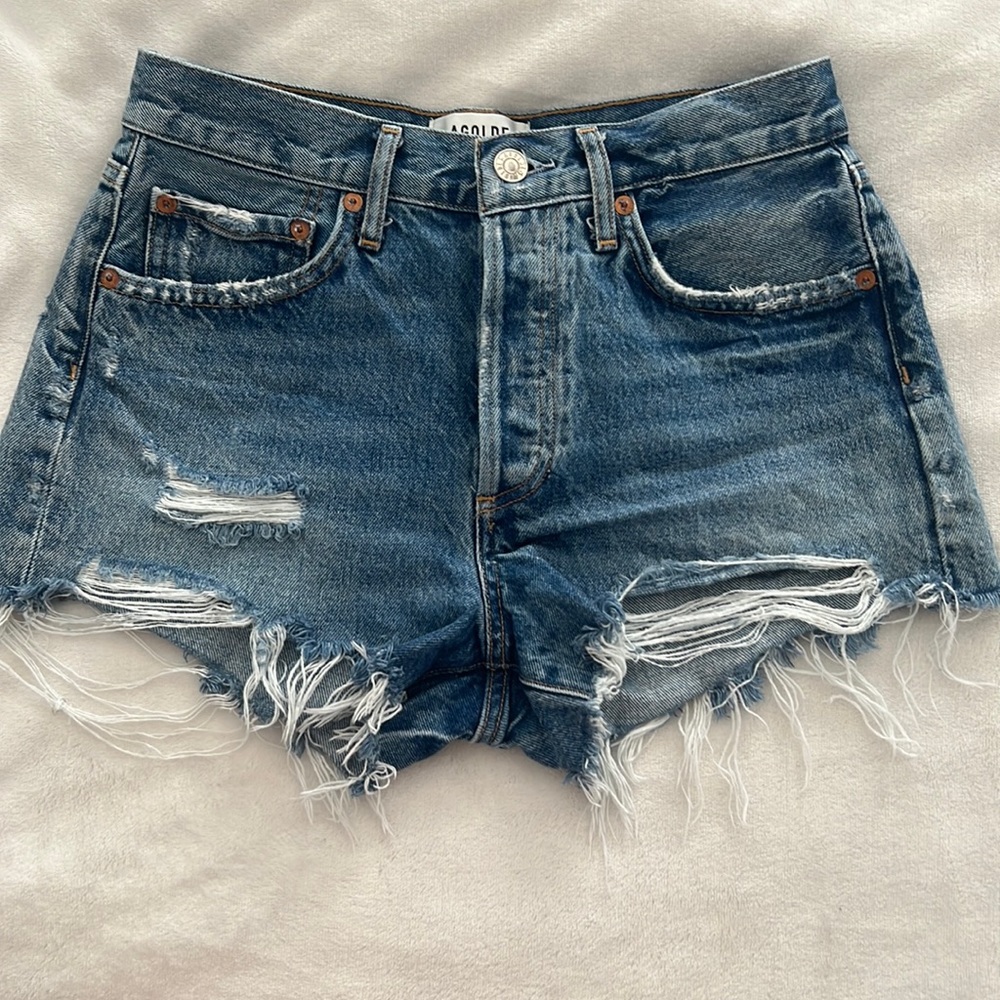 agolde parker shorts size 25